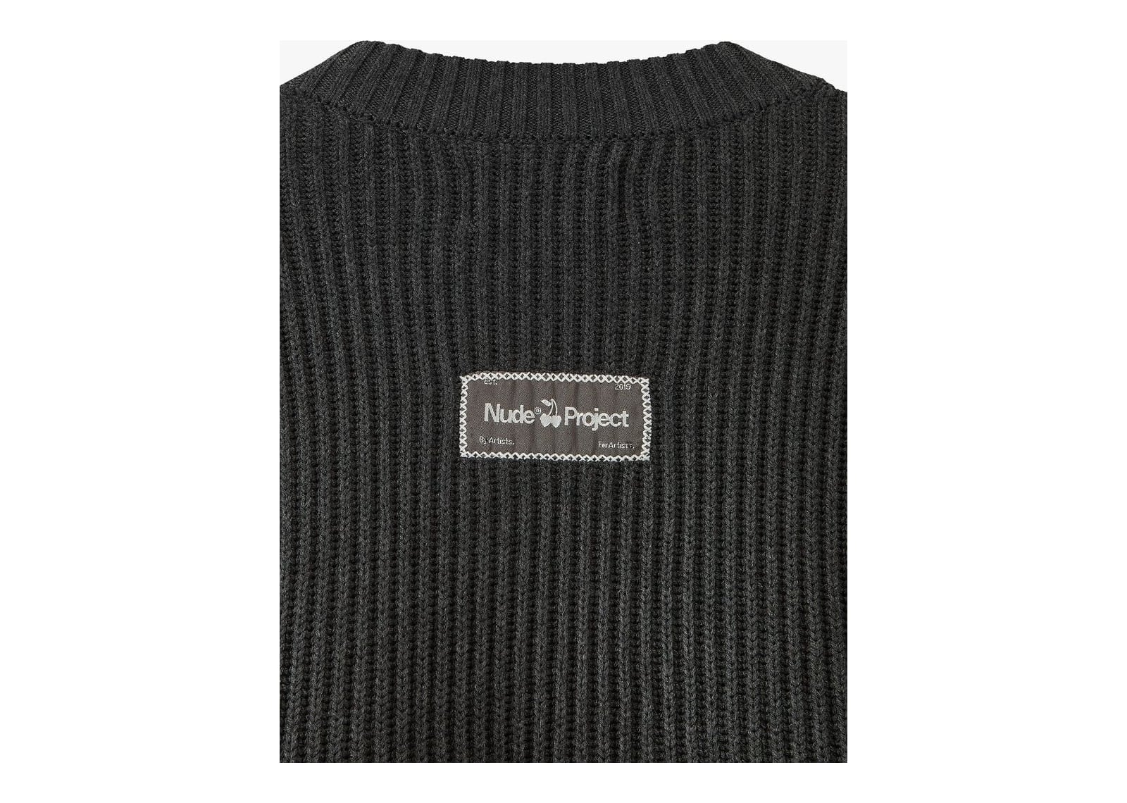 Nude Project Wavy Knit Sweater Ash - görsel 10