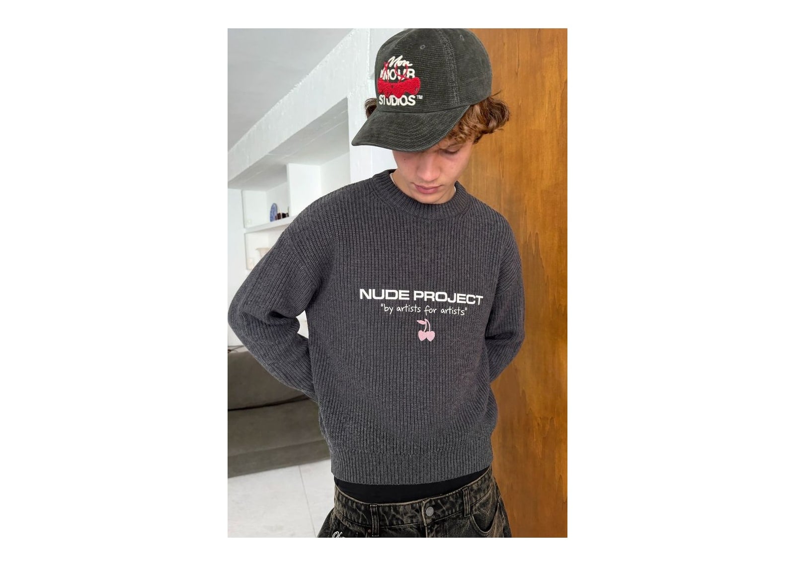 Nude Project Wavy Knit Sweater Ash - görsel 2