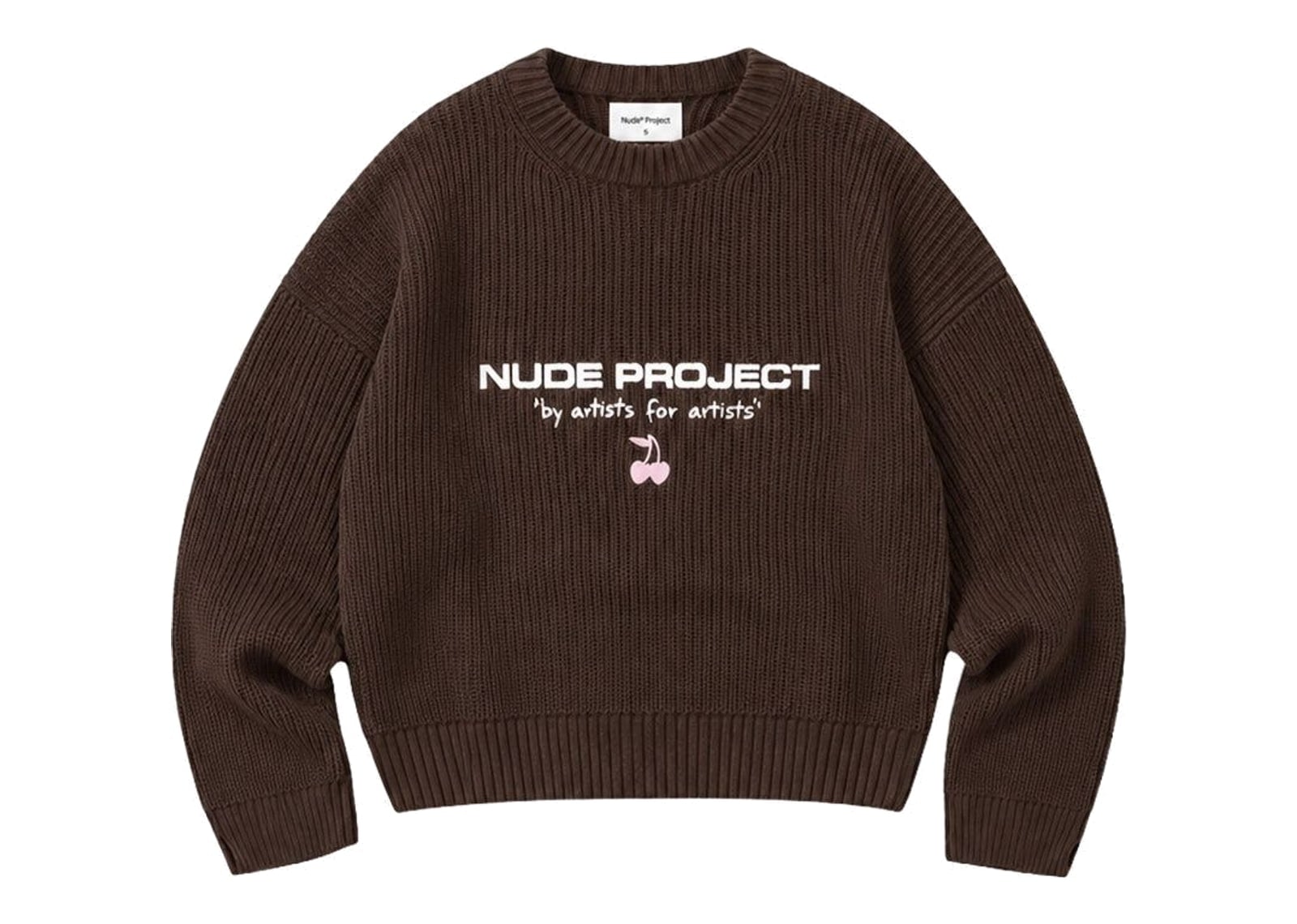 Nude Project Wavy Knit Sweater Brown