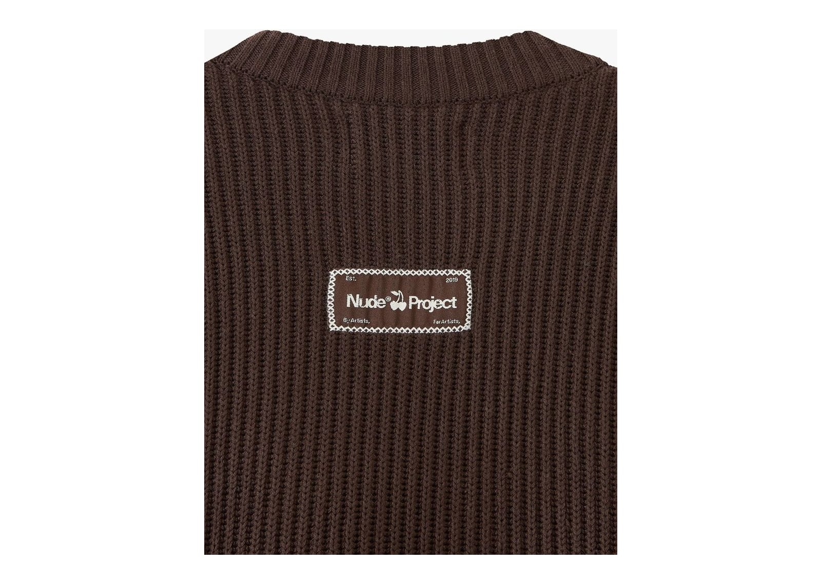 Nude Project Wavy Knit Sweater Brown - görsel 14
