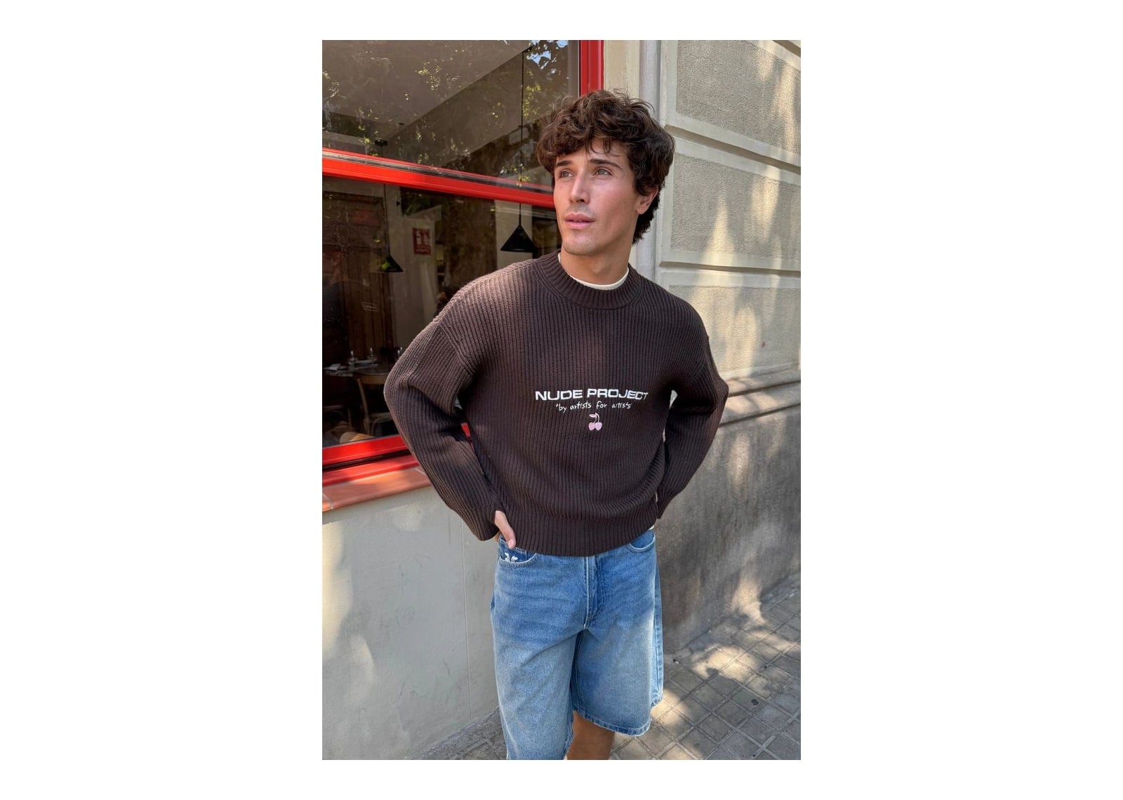 Nude Project Wavy Knit Sweater Brown - görsel 6