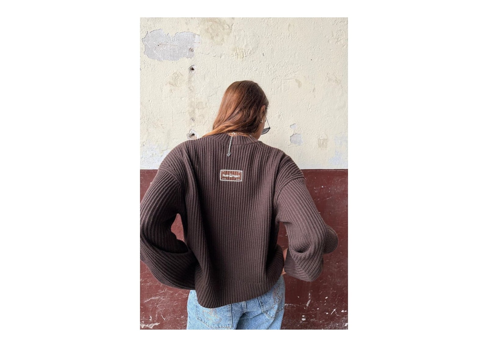 Nude Project Wavy Knit Sweater Brown - görsel 7