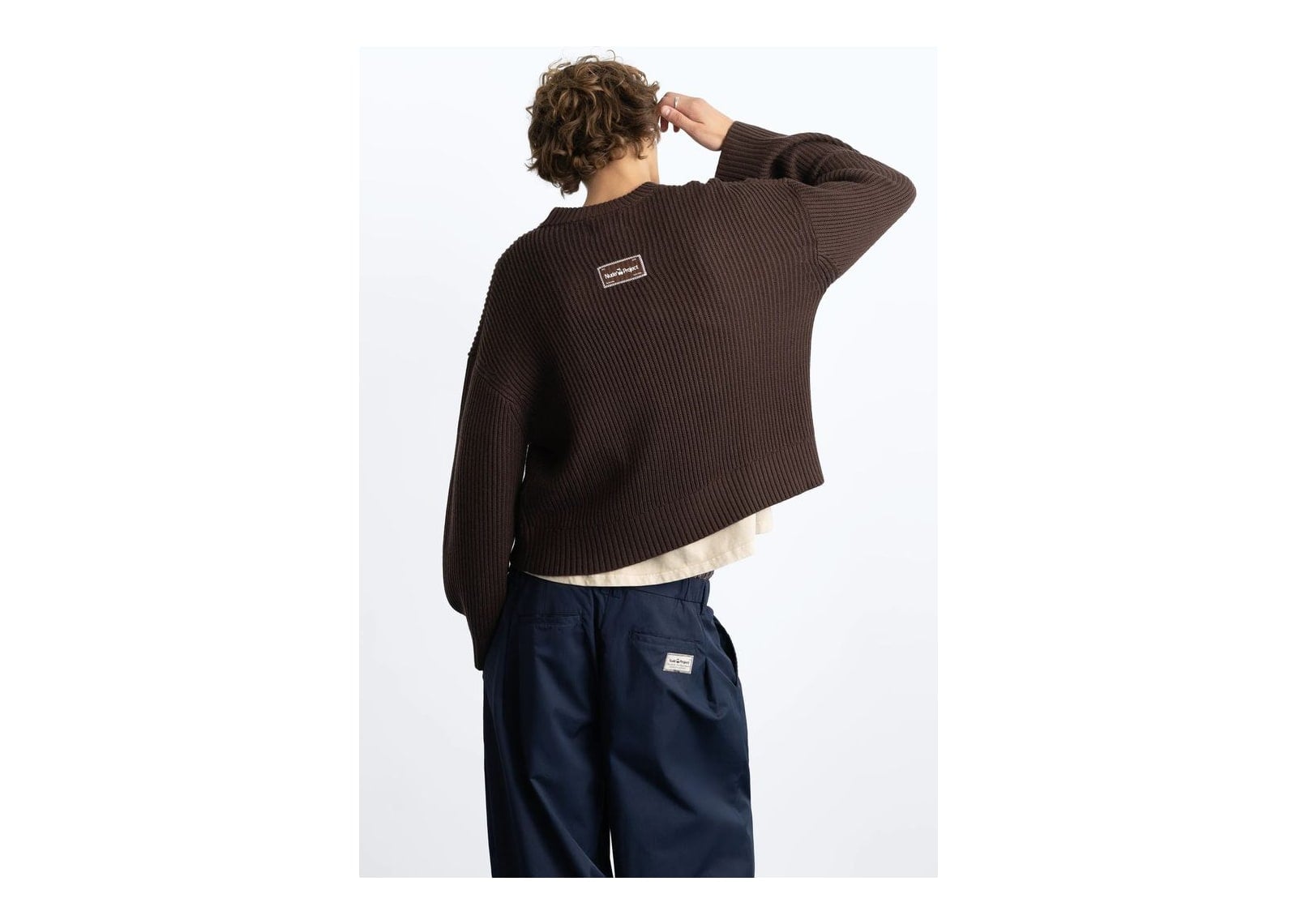 Nude Project Wavy Knit Sweater Brown - görsel 8