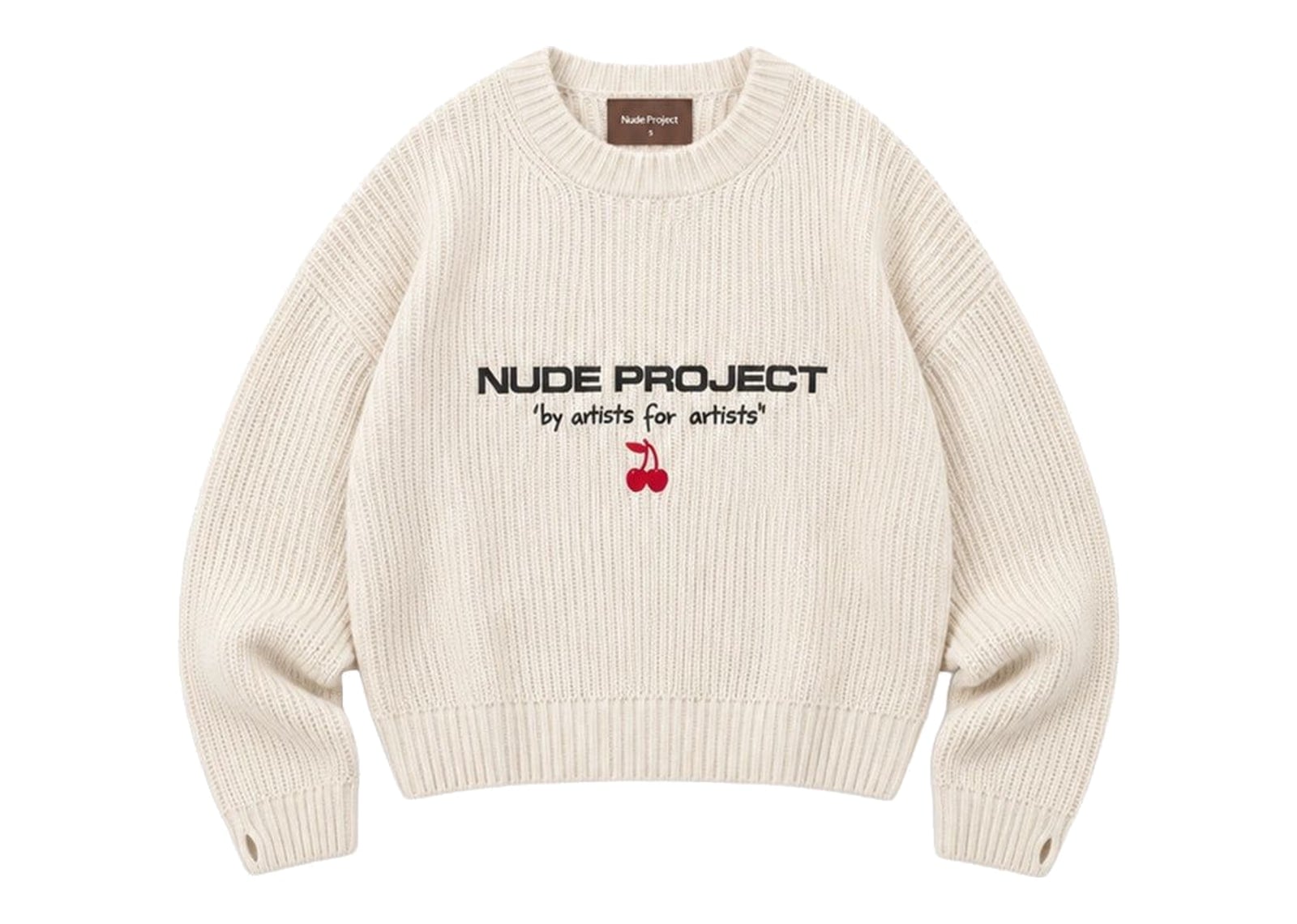 Nude Project Wavy Knit Sweater Ivory
