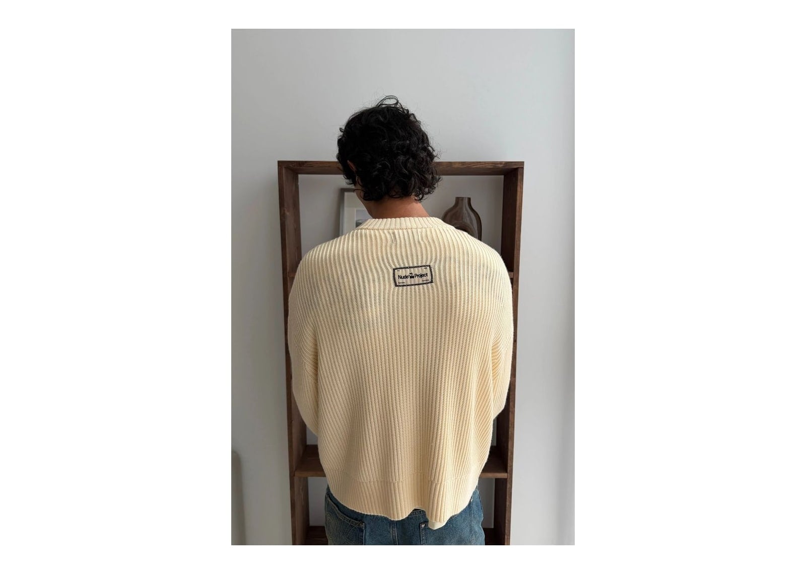 Nude Project Wavy Knit Sweater Ivory - görsel 4