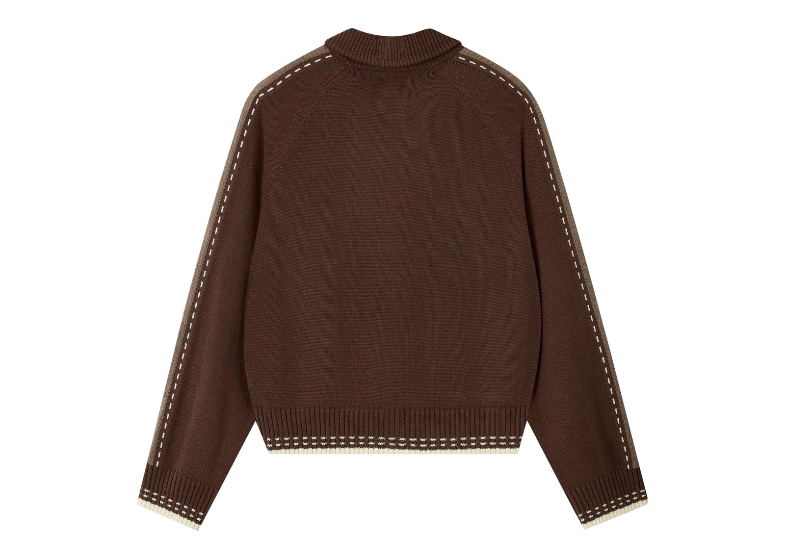 Nude Project Work Trip Zip-Up Knit Cardigan Brown - görsel 10