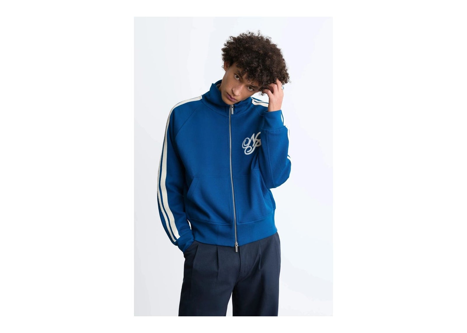 Nude Project Ying-Yang Zip-Up Navy - görsel 10