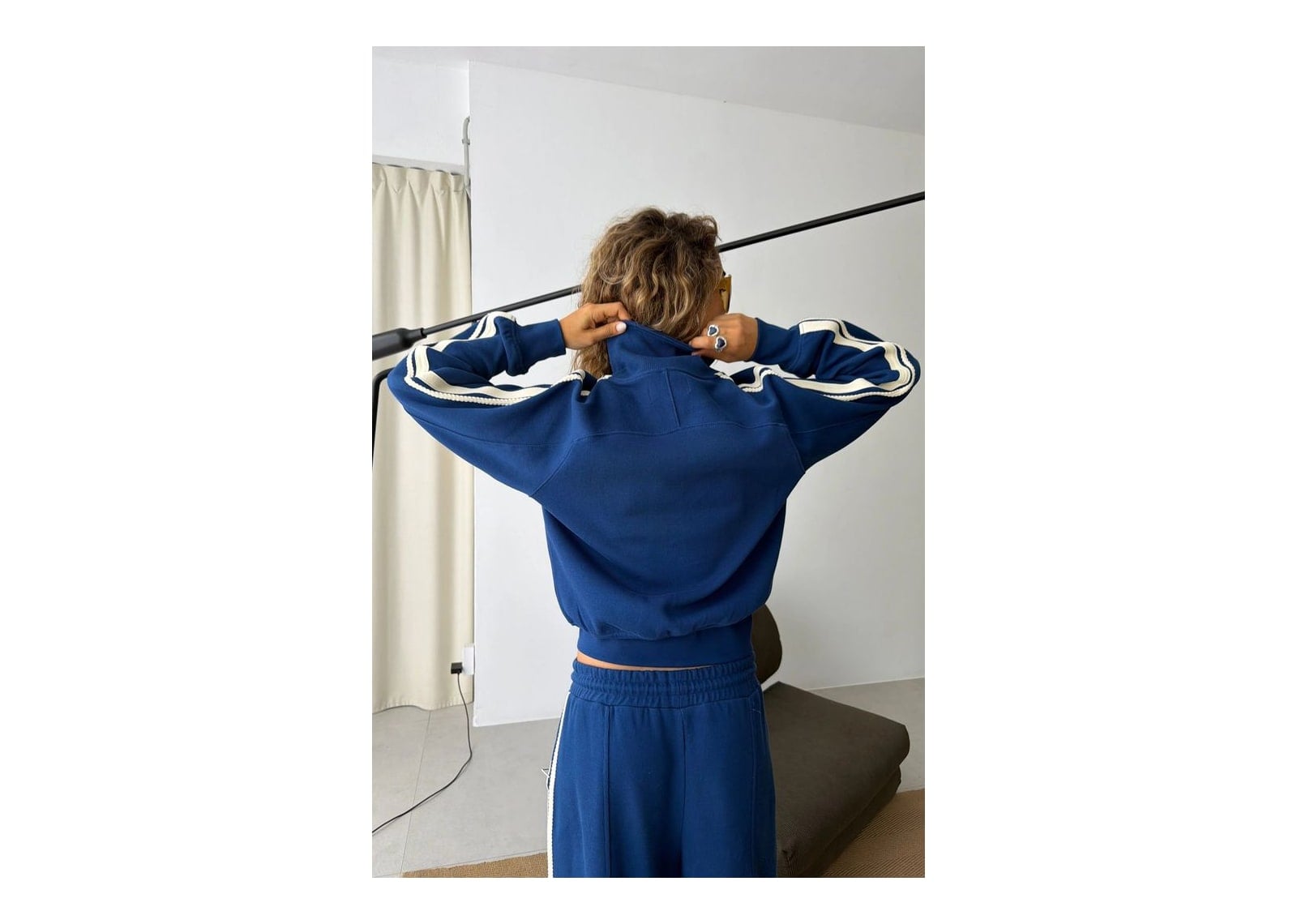 Nude Project Ying-Yang Zip-Up Navy - görsel 7