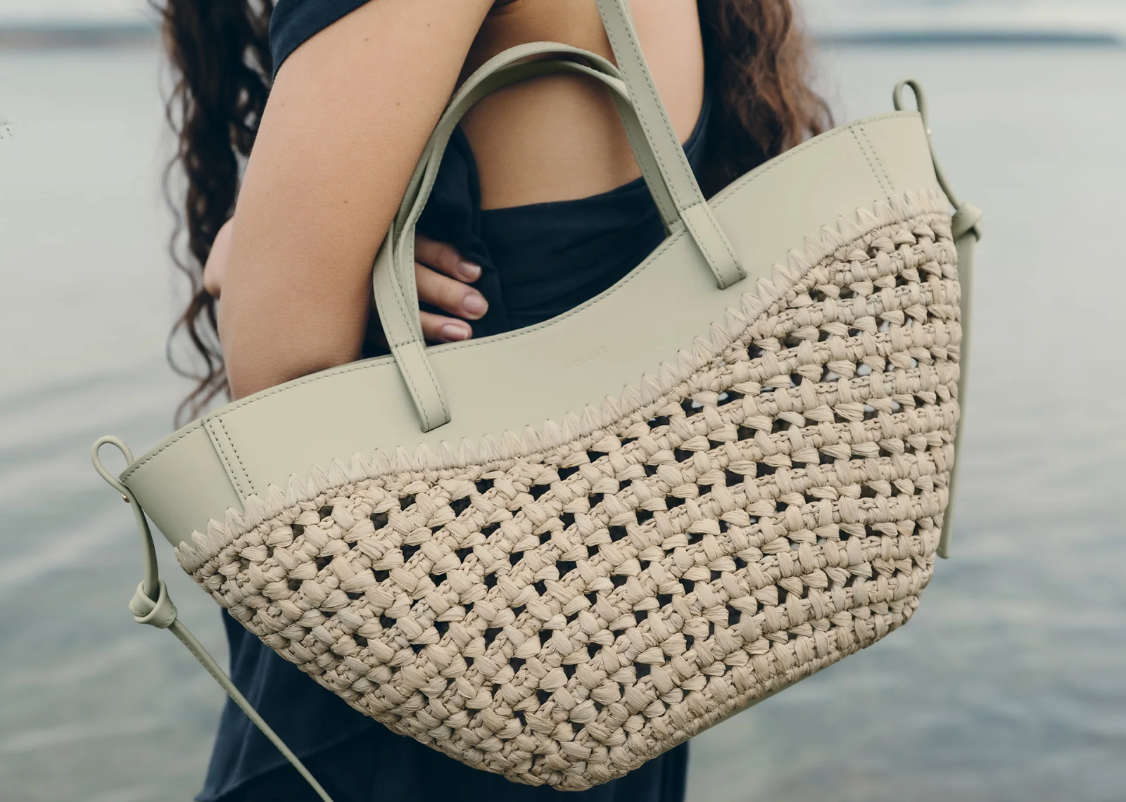 Polène Cyme Mini Edition Raffia Laurel - görsel 2