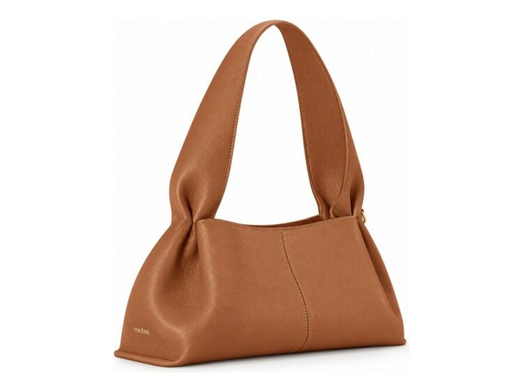 Polène Numéro Neuf East West Edition Textured Camel