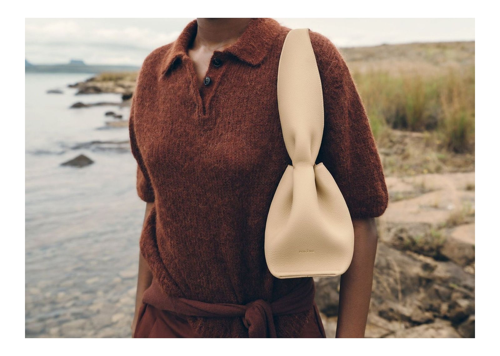 Polène Numéro Neuf East West Edition Textured Sand - görsel 2