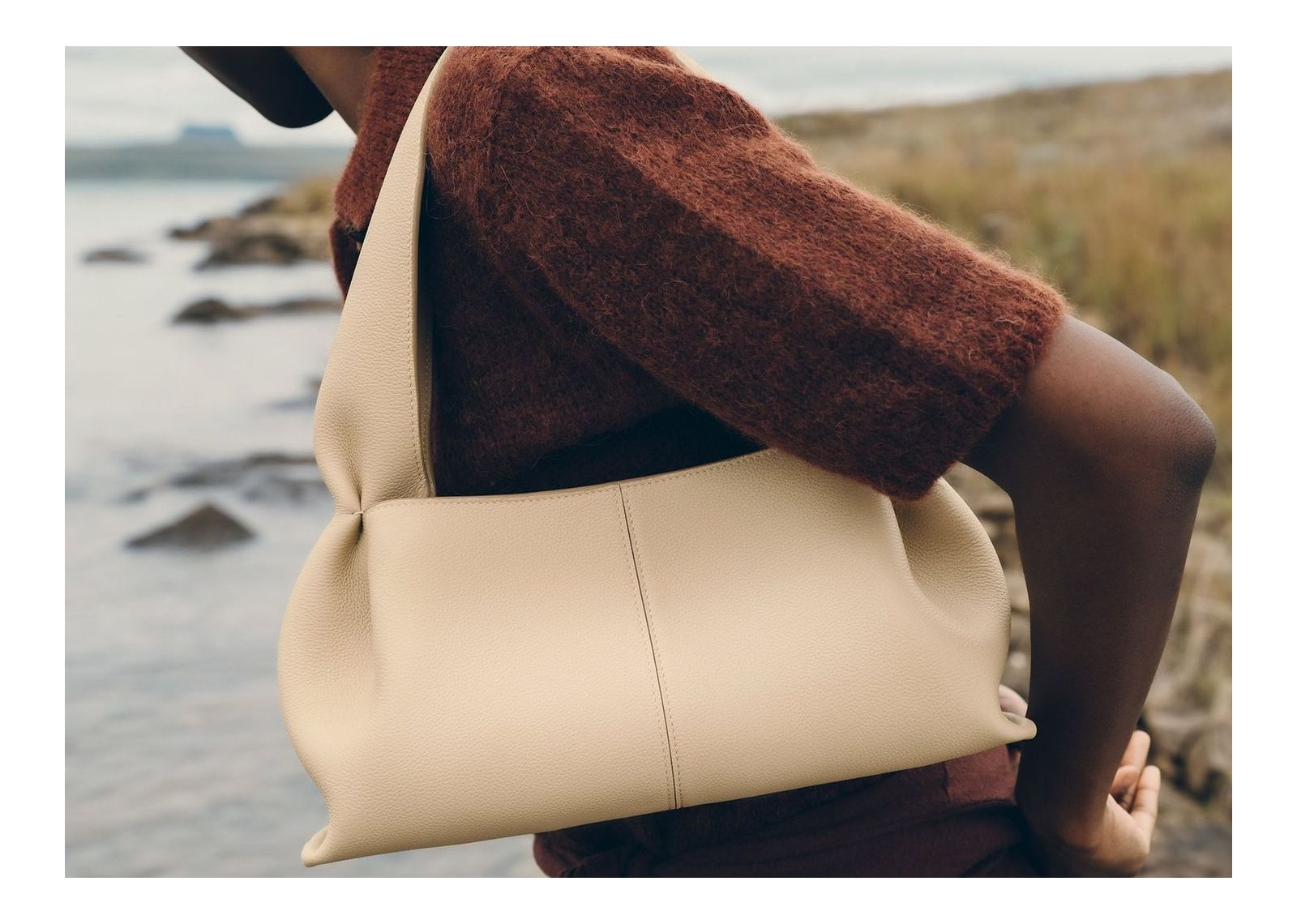 Polène Numéro Neuf East West Edition Textured Sand - görsel 3