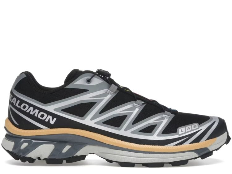 Salomon XT-6 Black Footwear Silver Warm Apricot