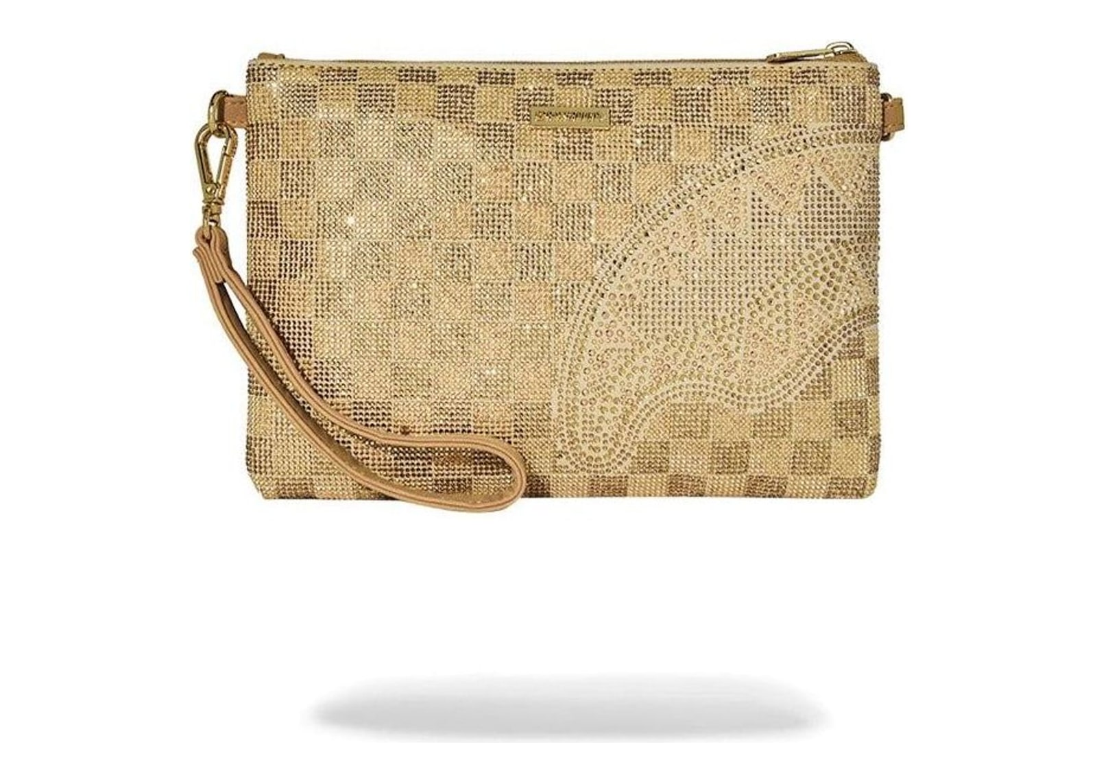 Sprayground 2 Tone Gold Trinity Crossover Clutch Gold - görsel 4