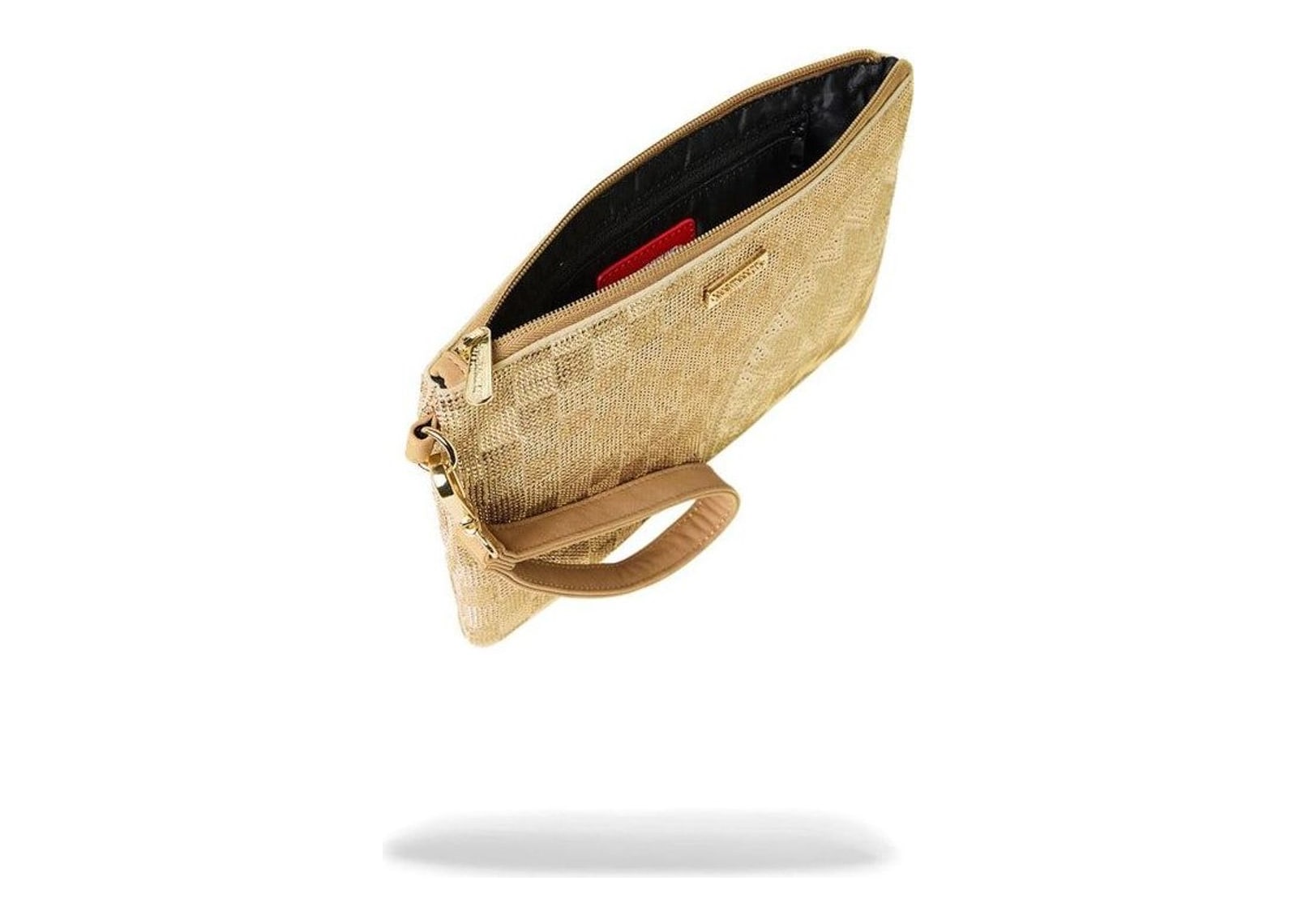 Sprayground 2 Tone Gold Trinity Crossover Clutch Gold - görsel 5