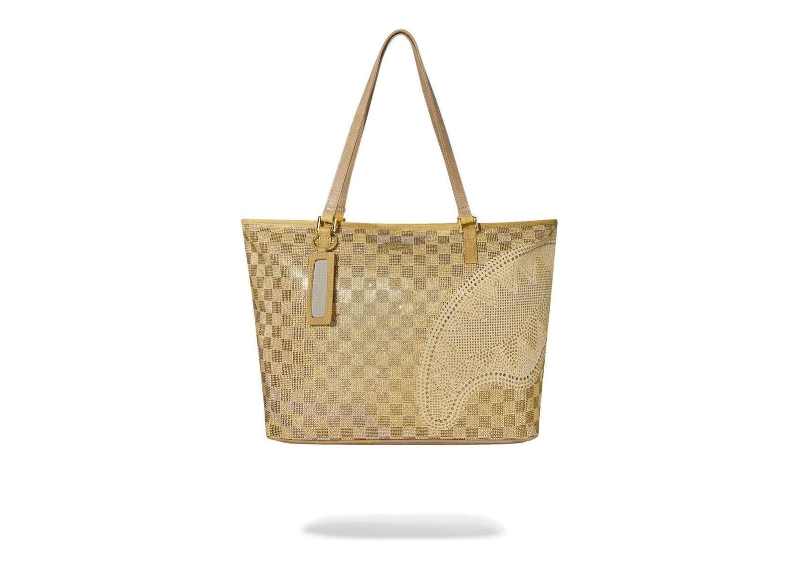 Sprayground 2 Tone Gold Trinity Tote Gold