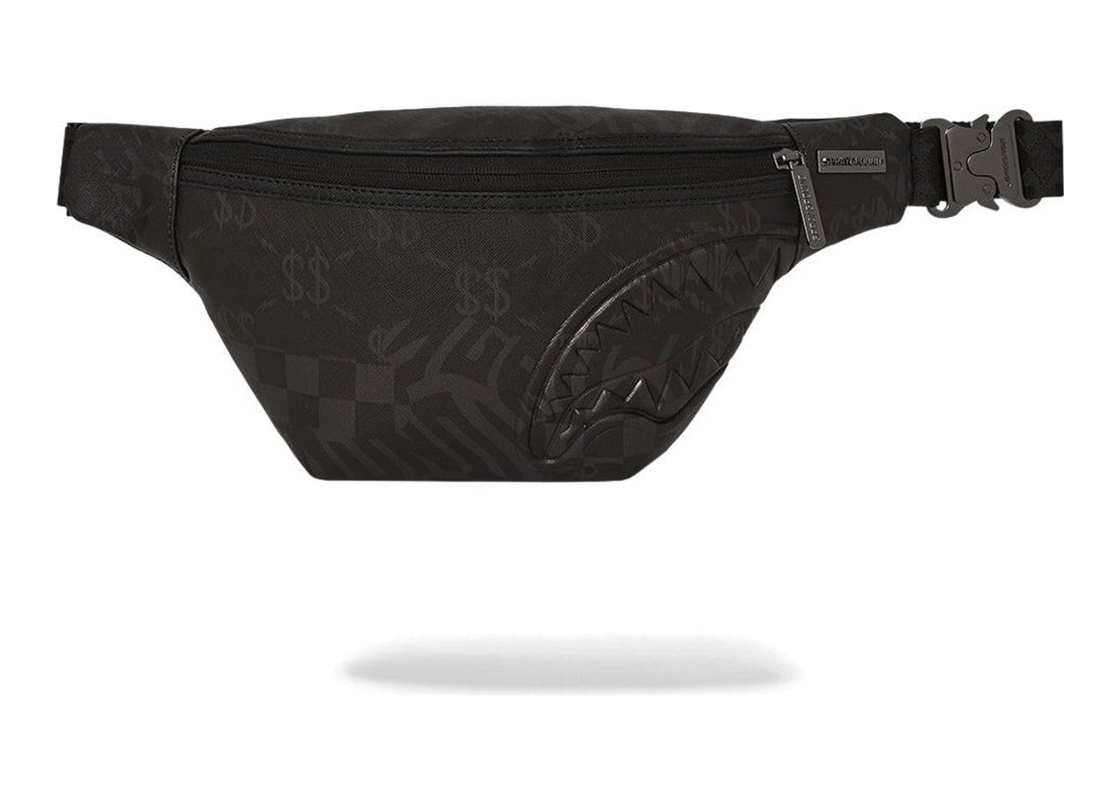 Sprayground 3AM Check Crossbody Black