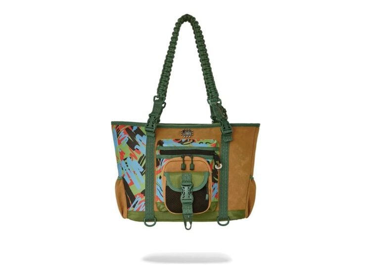 Sprayground AI Sandflower Special Ops Cargo Tote Green