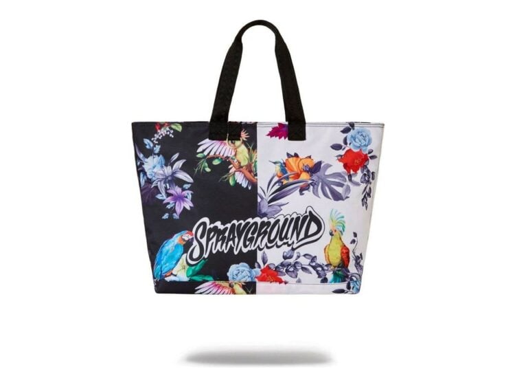 Sprayground Aviary Beach Tote White