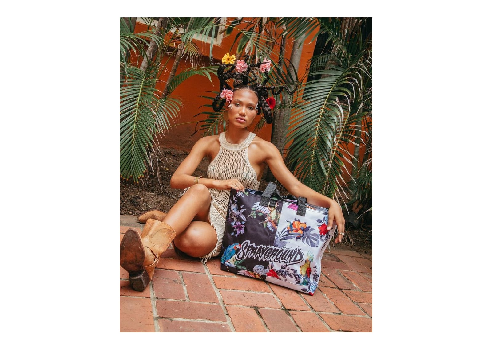 Sprayground Aviary Beach Tote White - görsel 2