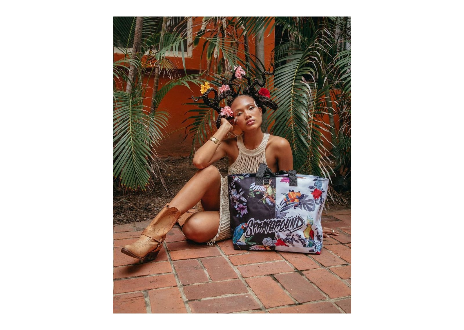 Sprayground Aviary Beach Tote White - görsel 4
