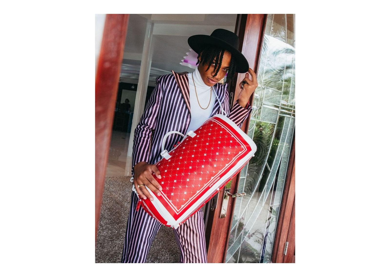Sprayground Bandana Duffle Red - görsel 2