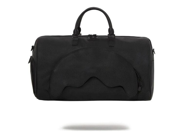 Sprayground Black PVC Sharkpocket Duffle Black