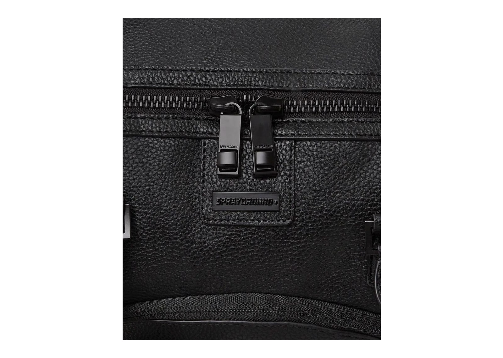 Sprayground Black PVC Sharkpocket Duffle Black - görsel 11