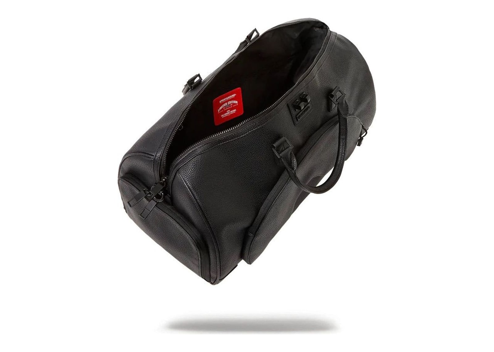 Sprayground Black PVC Sharkpocket Duffle Black - görsel 9