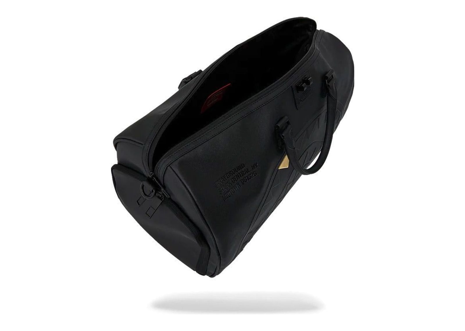 Sprayground Blacked Out Embossed Gold Tooth Duffle Gold - görsel 8