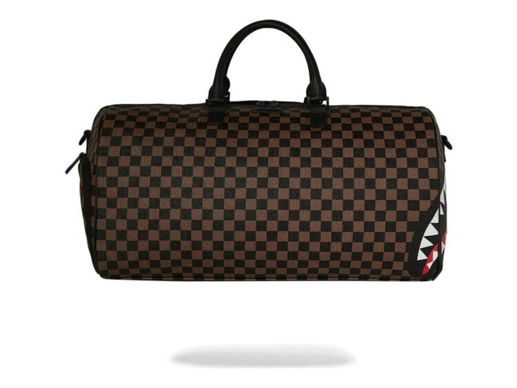 Sprayground Check 2 Emboss Duffle Brown
