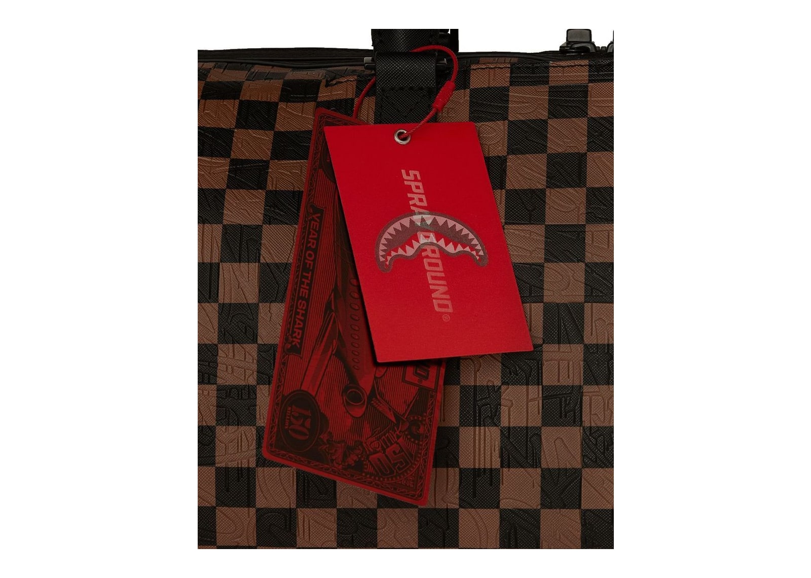 Sprayground Check 2 Emboss Duffle Brown - görsel 10