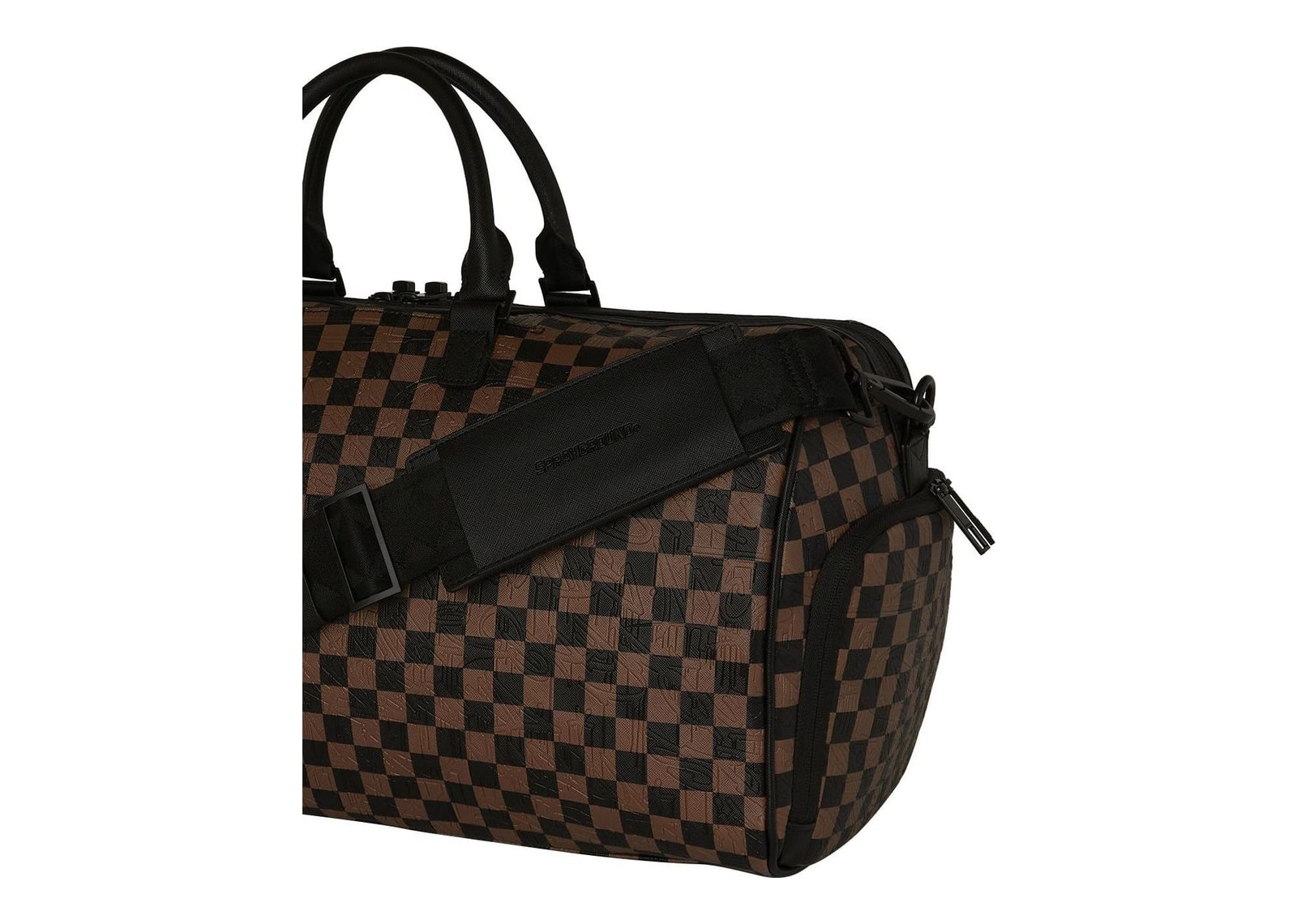 Sprayground Check 2 Emboss Duffle Brown - görsel 5