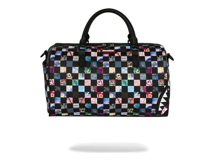 Sprayground Crazy Check Mini Duffle Black