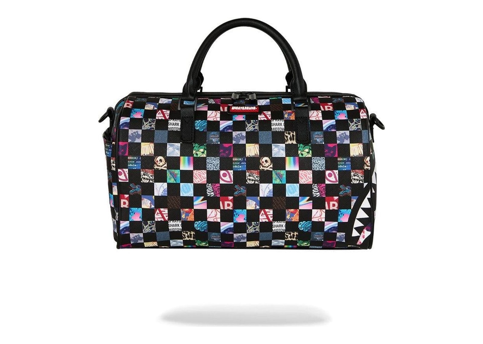 Sprayground Crazy Check Mini Duffle Black