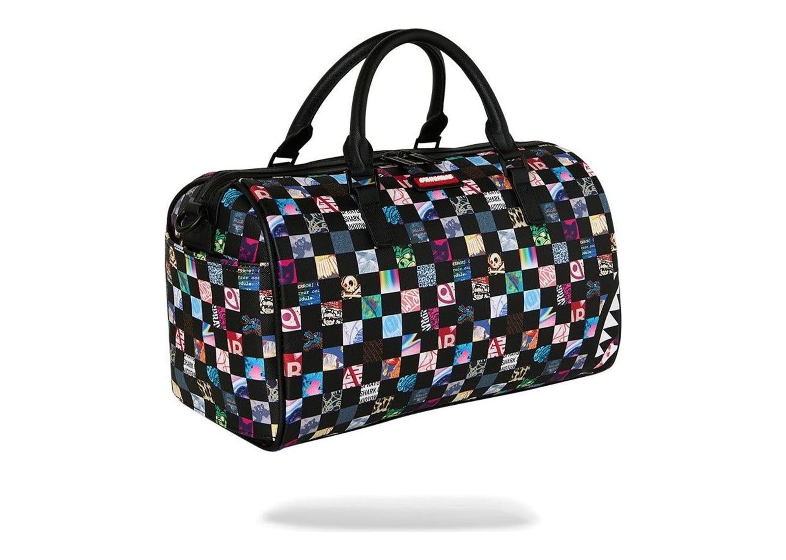 Sprayground Crazy Check Mini Duffle Black - görsel 2