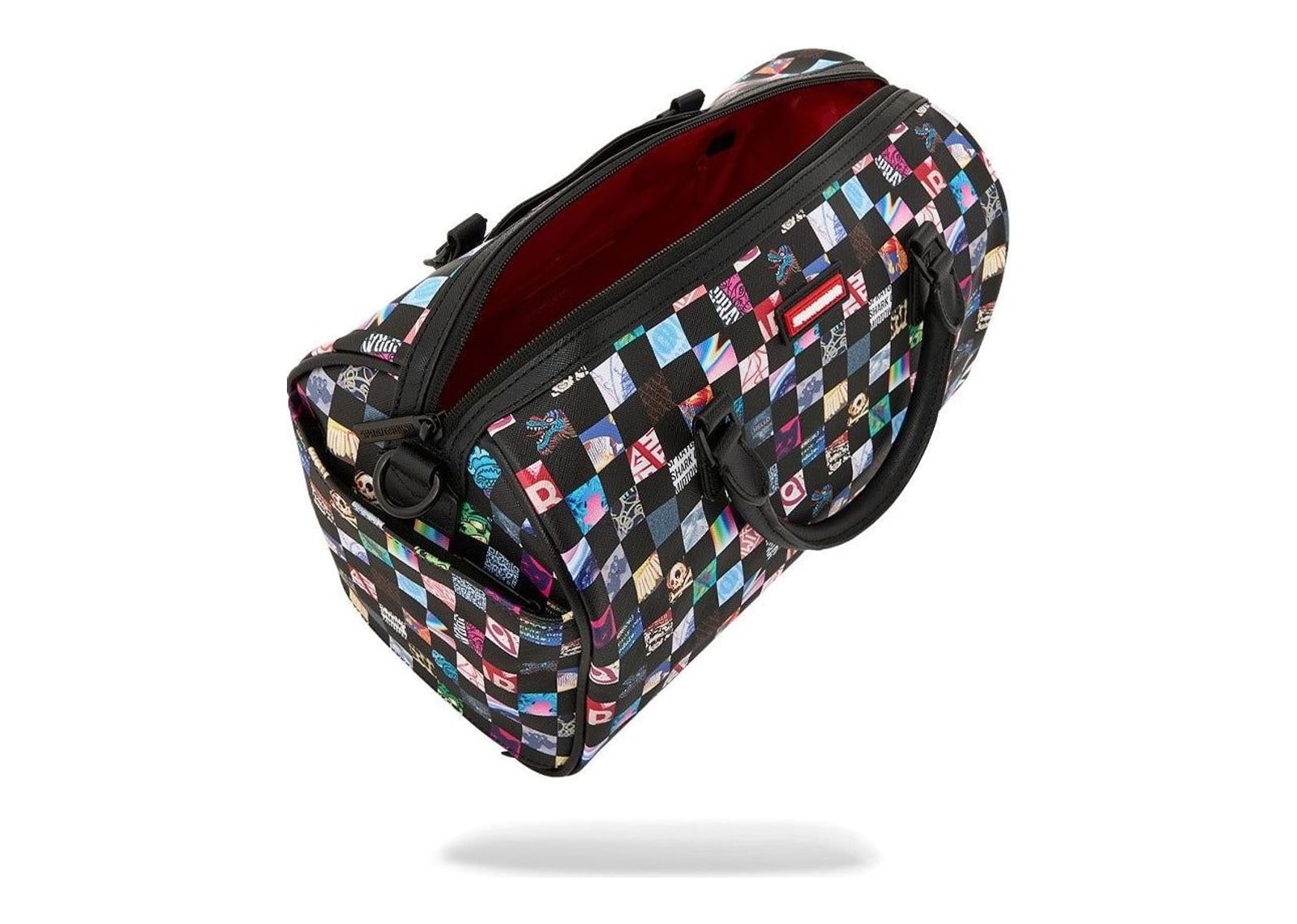 Sprayground Crazy Check Mini Duffle Black - görsel 7