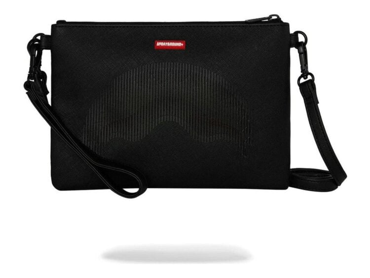Sprayground Disappearing Shark Crossover Clutch Black