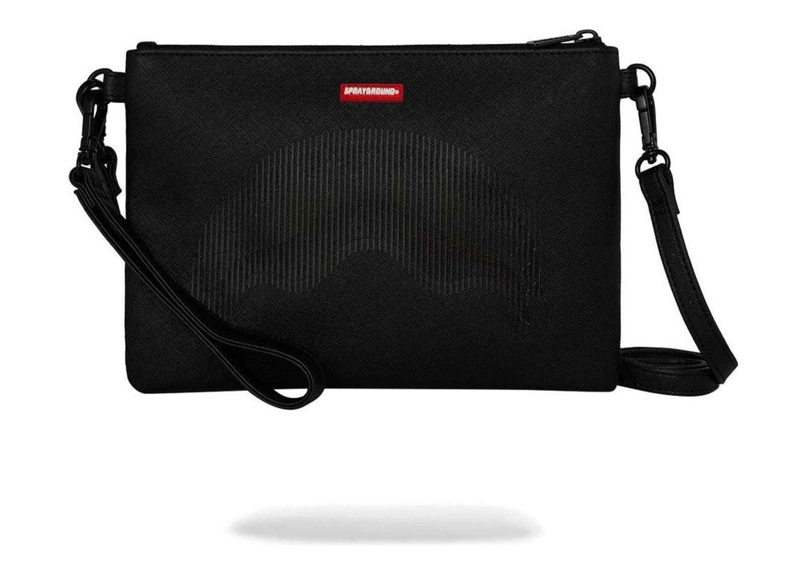 Sprayground Disappearing Shark Crossover Clutch Black