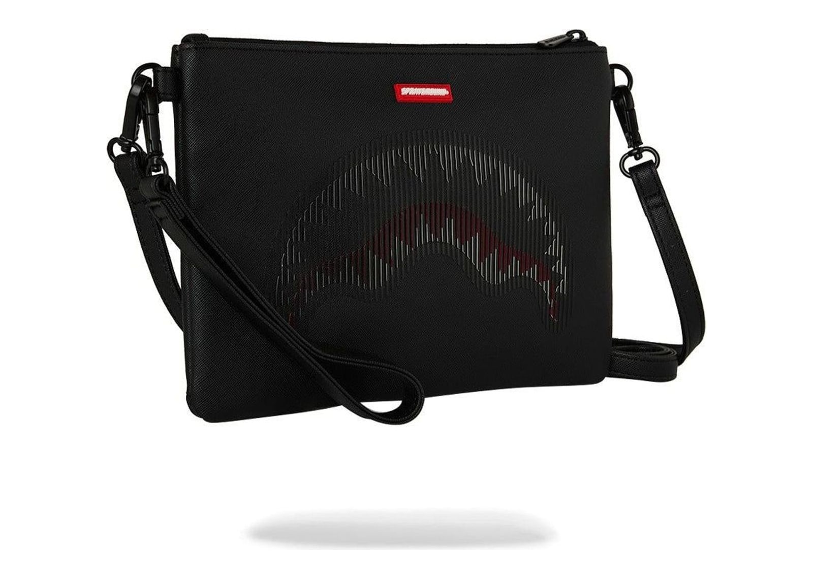 Sprayground Disappearing Shark Crossover Clutch Black - görsel 3