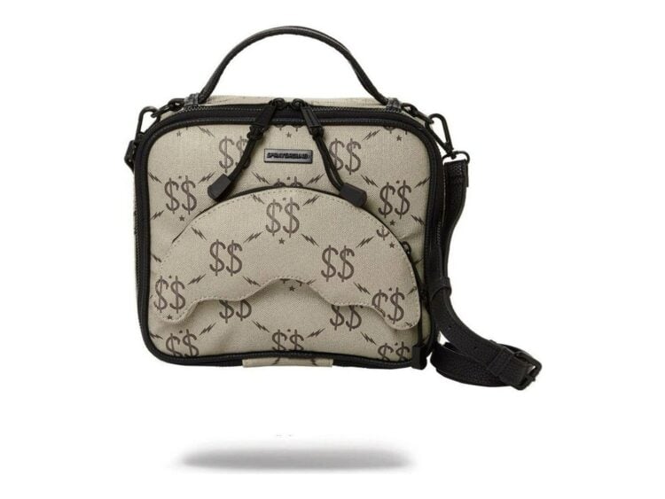 Sprayground Double Money Toiletry With Strap Grey