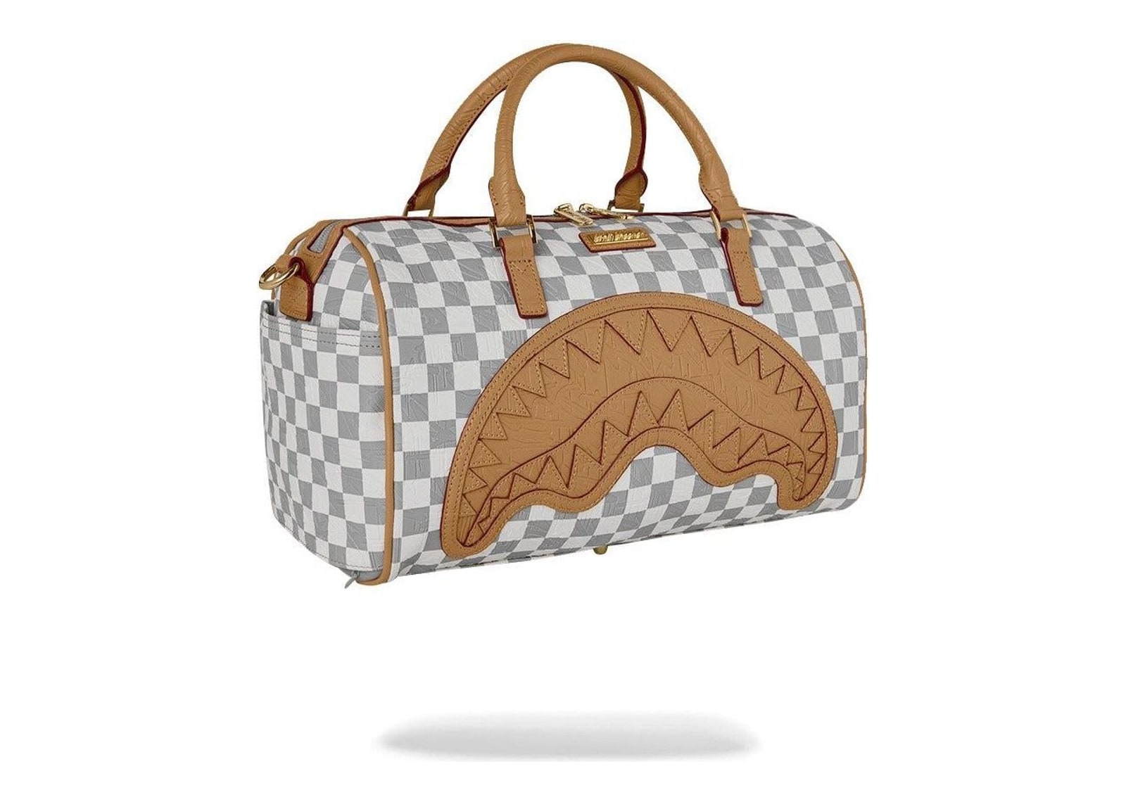 Sprayground Embossed Cream Check Mini Duffle Multicolor - görsel 2