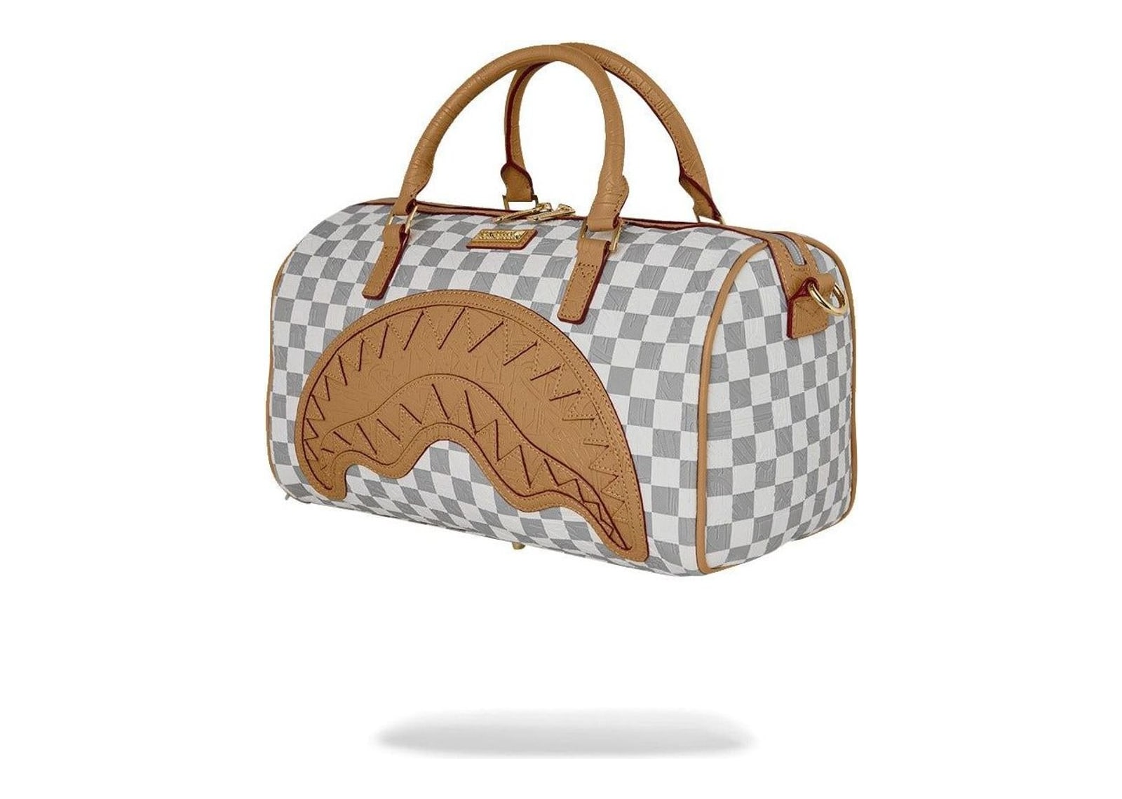 Sprayground Embossed Cream Check Mini Duffle Multicolor - görsel 3