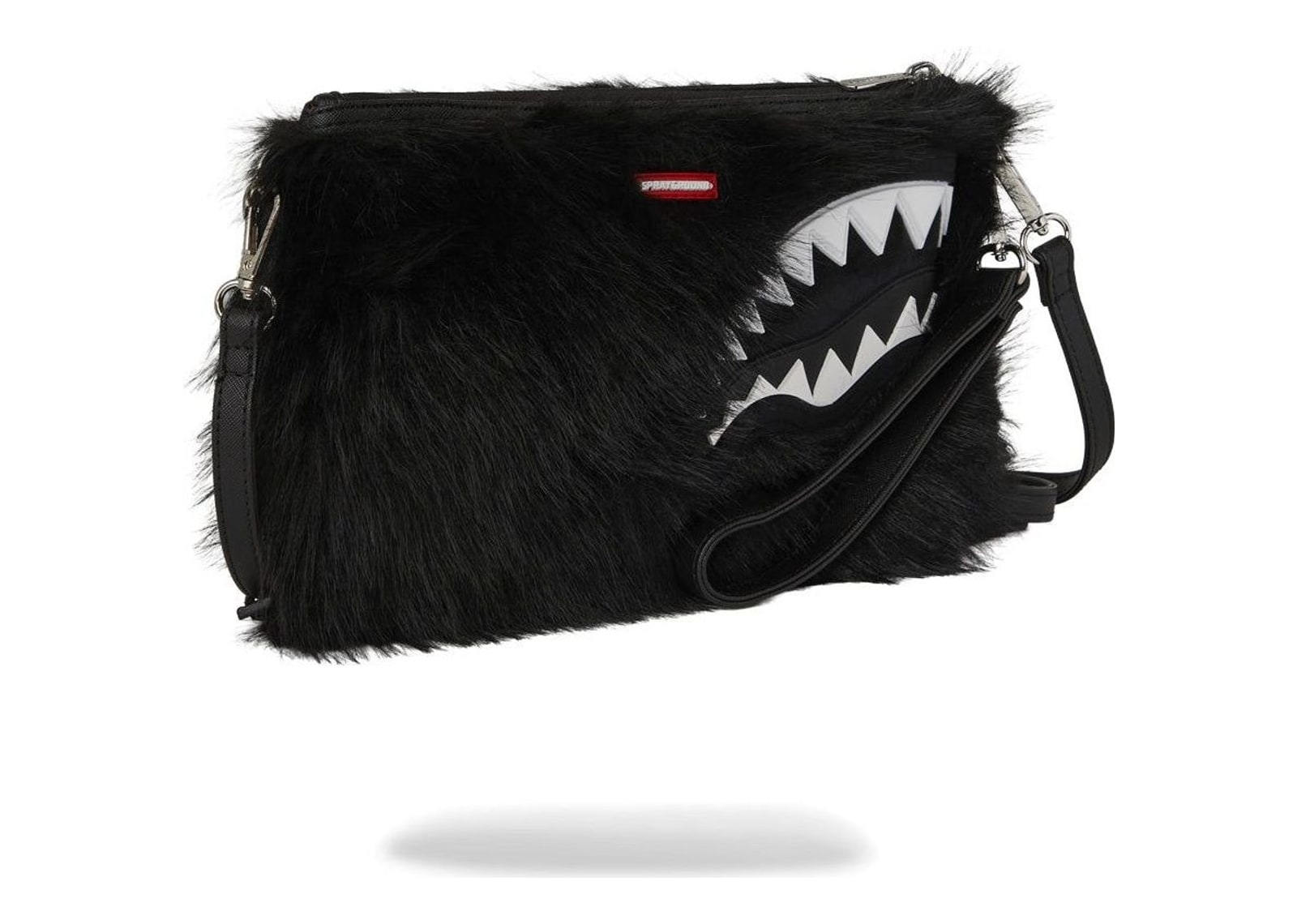 Sprayground Fur Cray Black Crossover Clutch Black - görsel 2
