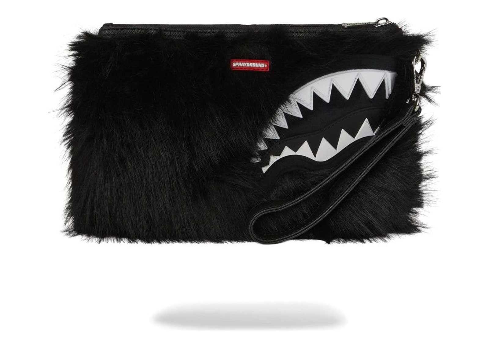 Sprayground Fur Cray Black Crossover Clutch Black - görsel 4