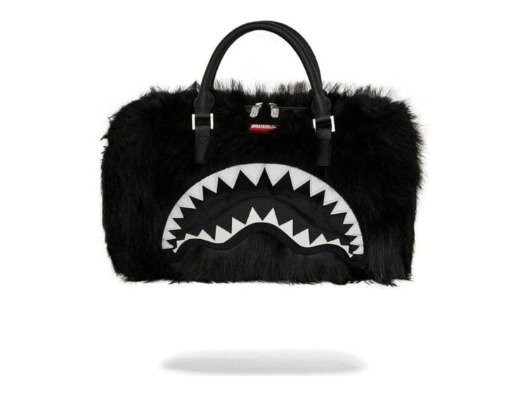 Sprayground Fur Cray Black Mini Duffle Black