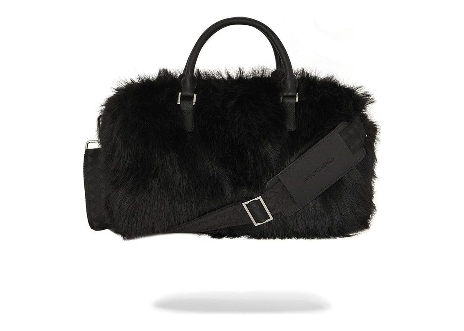 Sprayground Fur Cray Black Mini Duffle Black - görsel 4