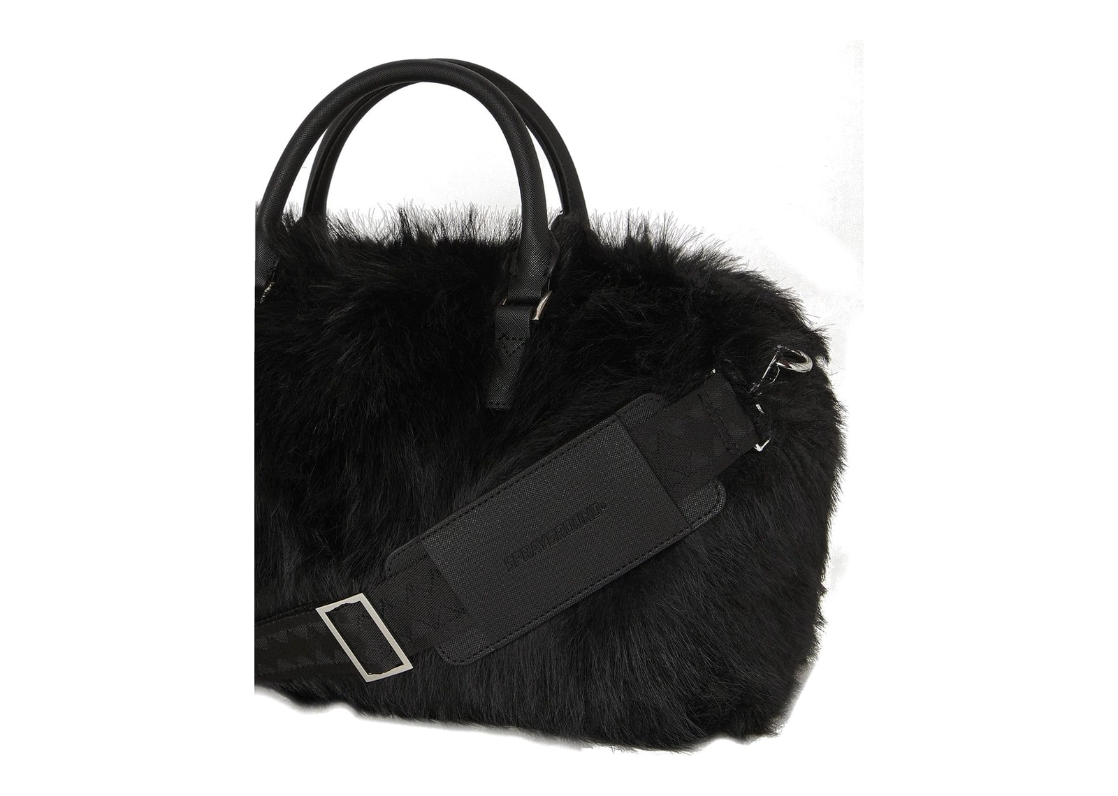 Sprayground Fur Cray Black Mini Duffle Black - görsel 5