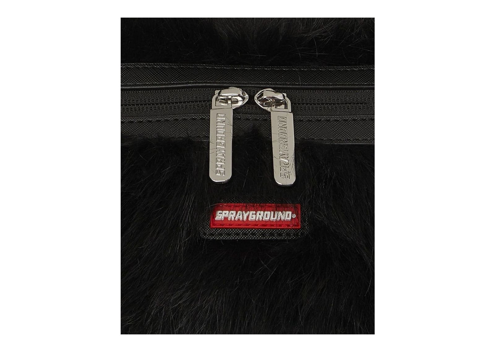 Sprayground Fur Cray Black Mini Duffle Black - görsel 6
