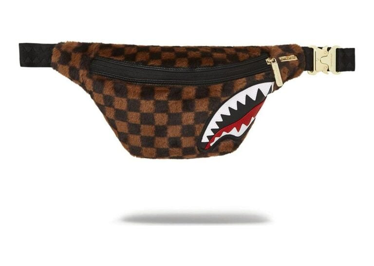 Sprayground Fur Sharks In Paris Savvy Crossbody Brown